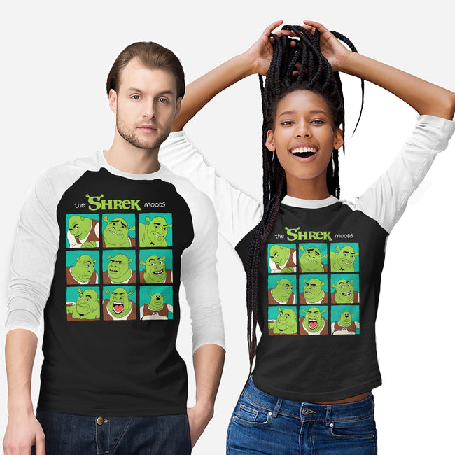 The Shrek Moods-Unisex-Baseball-Tee-yumie