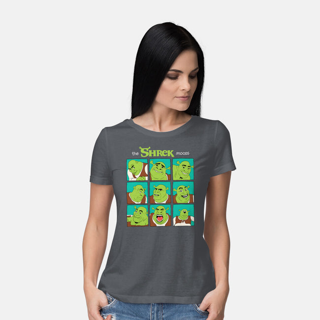 The Shrek Moods-Womens-Basic-Tee-yumie