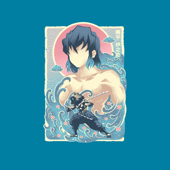 Great Wave Inosuke-None-Memory Foam-Bath Mat-hypertwenty