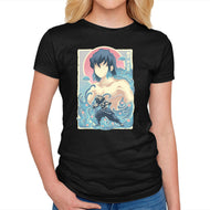 Great Wave Inosuke-Womens-Fitted-Tee-hypertwenty
