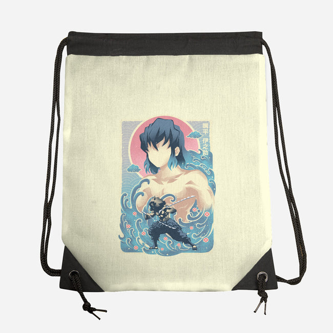 Great Wave Inosuke-None-Drawstring-Bag-hypertwenty