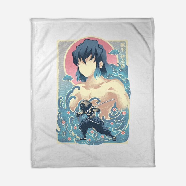 Great Wave Inosuke-None-Fleece-Blanket-hypertwenty