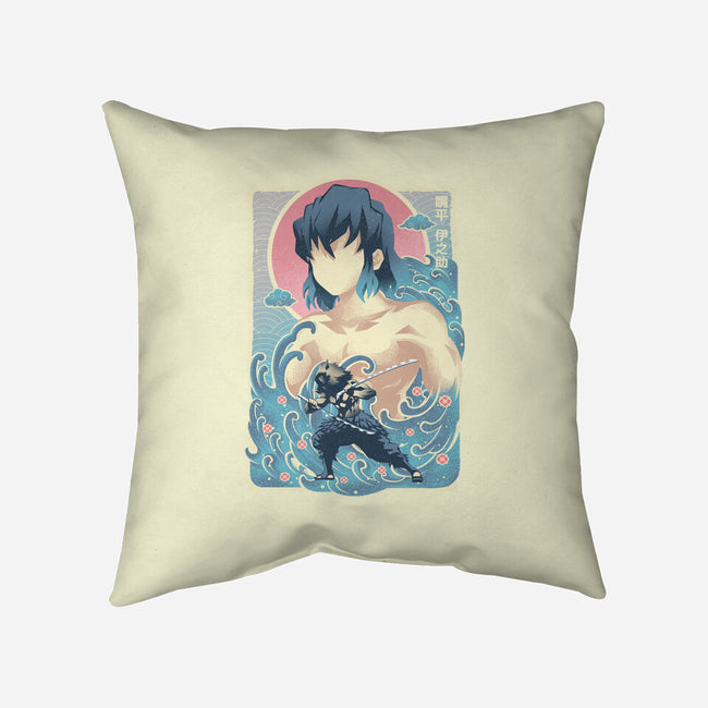 Great Wave Inosuke-None-Non-Removable Cover w Insert-Throw Pillow-hypertwenty