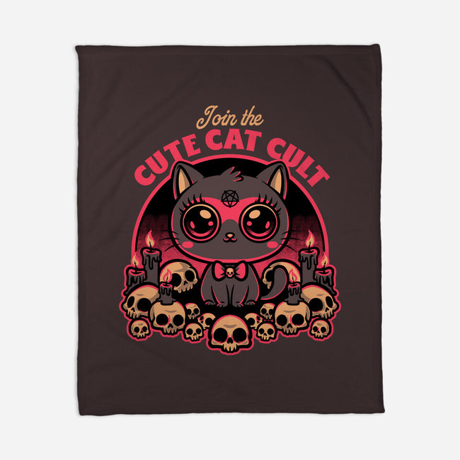 Cute Cat Cult-None-Fleece-Blanket-Studio Mootant