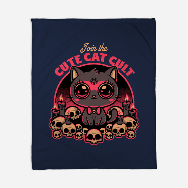 Cute Cat Cult-None-Fleece-Blanket-Studio Mootant