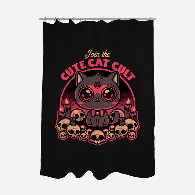 Cute Cat Cult-None-Polyester-Shower Curtain-Studio Mootant