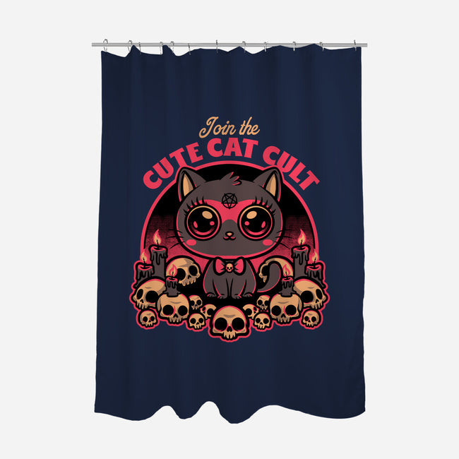 Cute Cat Cult-None-Polyester-Shower Curtain-Studio Mootant