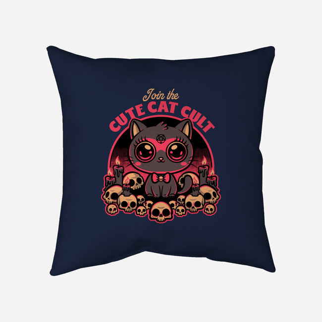 Cute Cat Cult-None-Non-Removable Cover w Insert-Throw Pillow-Studio Mootant