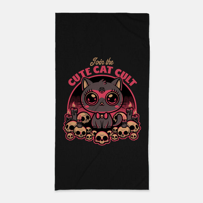 Cute Cat Cult-None-Beach-Towel-Studio Mootant