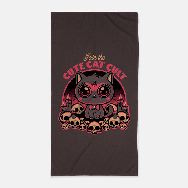 Cute Cat Cult-None-Beach-Towel-Studio Mootant