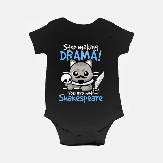 Shakespeare Cat Drama-Baby-Basic-Onesie-NemiMakeit