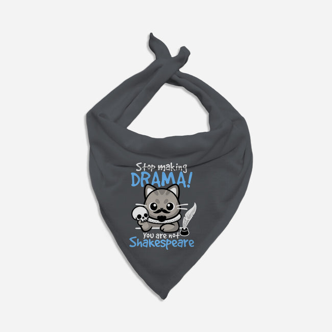 Shakespeare Cat Drama-Dog-Bandana-Pet Collar-NemiMakeit