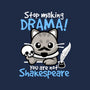 Shakespeare Cat Drama-Unisex-Crew Neck-Sweatshirt-NemiMakeit