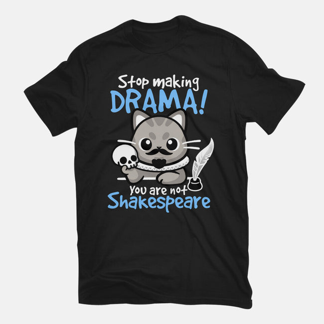 Shakespeare Cat Drama-Youth-Basic-Tee-NemiMakeit