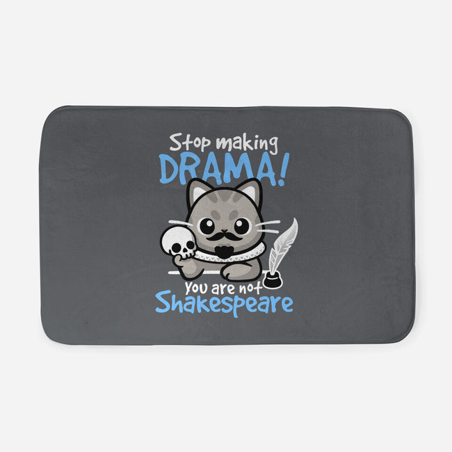 Shakespeare Cat Drama-None-Memory Foam-Bath Mat-NemiMakeit