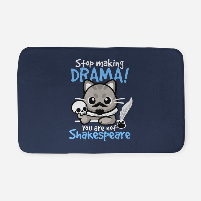 Shakespeare Cat Drama-None-Memory Foam-Bath Mat-NemiMakeit