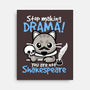 Shakespeare Cat Drama-None-Stretched-Canvas-NemiMakeit