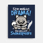 Shakespeare Cat Drama-None-Stretched-Canvas-NemiMakeit