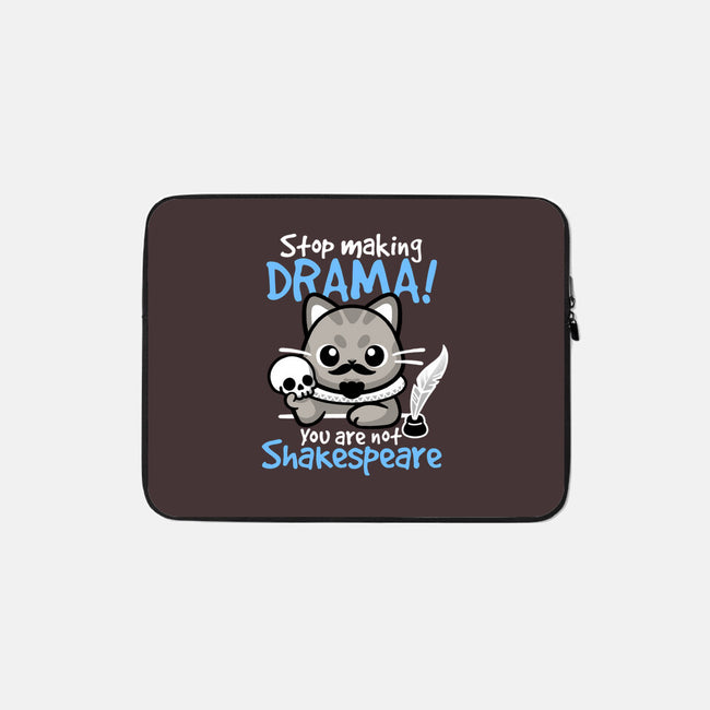 Shakespeare Cat Drama-None-Zippered-Laptop Sleeve-NemiMakeit