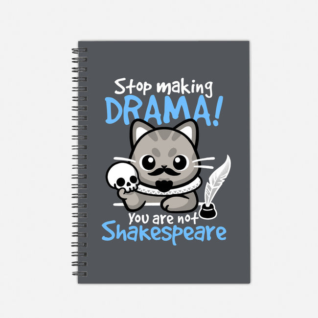 Shakespeare Cat Drama-None-Dot Grid-Notebook-NemiMakeit