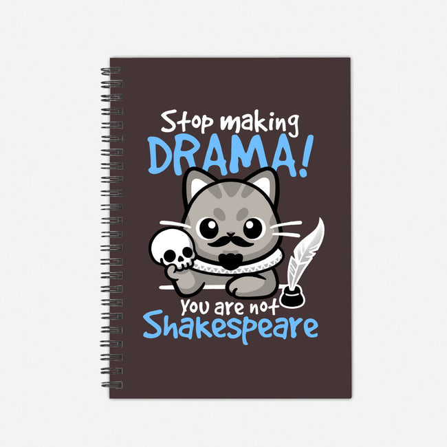 Shakespeare Cat Drama-None-Dot Grid-Notebook-NemiMakeit