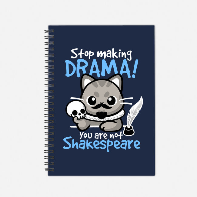 Shakespeare Cat Drama-None-Dot Grid-Notebook-NemiMakeit