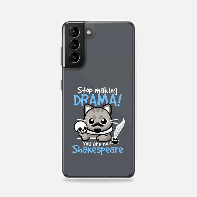 Shakespeare Cat Drama-Samsung-Snap-Phone Case-NemiMakeit