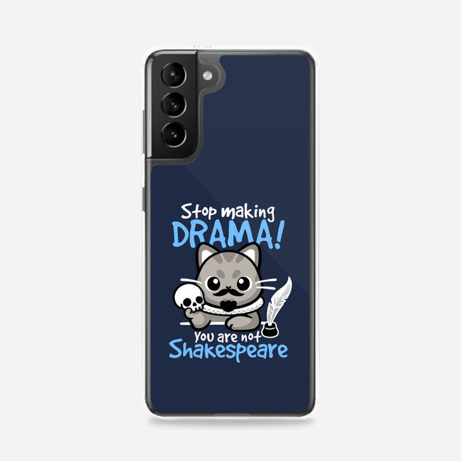 Shakespeare Cat Drama-Samsung-Snap-Phone Case-NemiMakeit