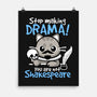 Shakespeare Cat Drama-None-Matte-Poster-NemiMakeit