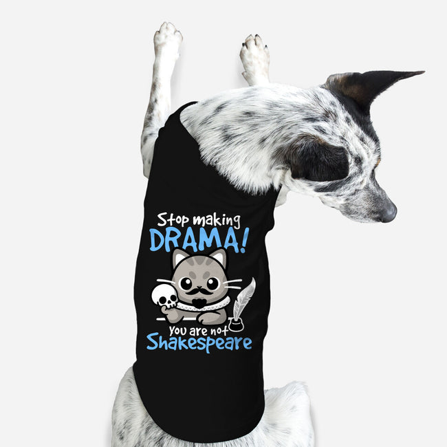 Shakespeare Cat Drama-Dog-Basic-Pet Tank-NemiMakeit