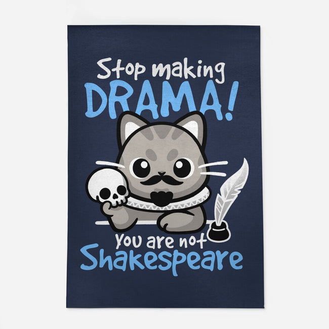 Shakespeare Cat Drama-None-Outdoor-Rug-NemiMakeit