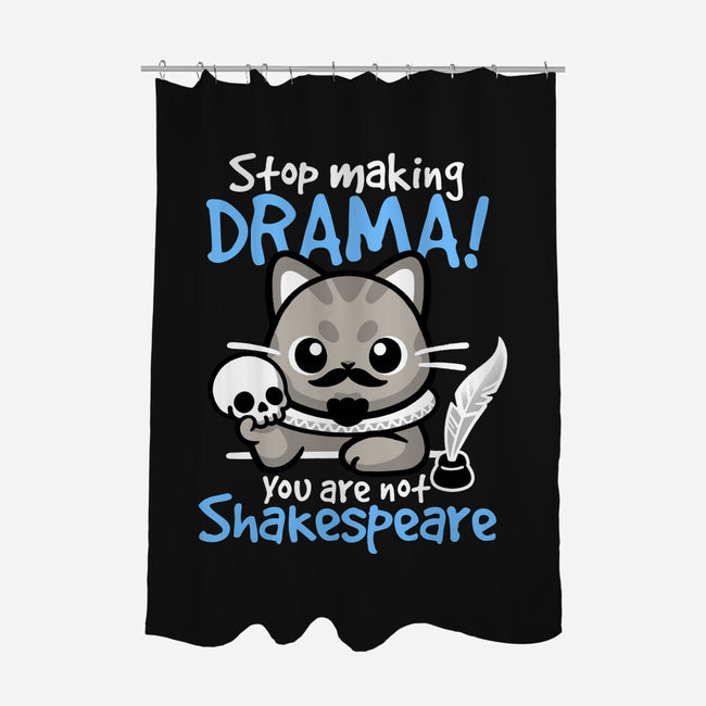 Shakespeare Cat Drama-None-Polyester-Shower Curtain-NemiMakeit