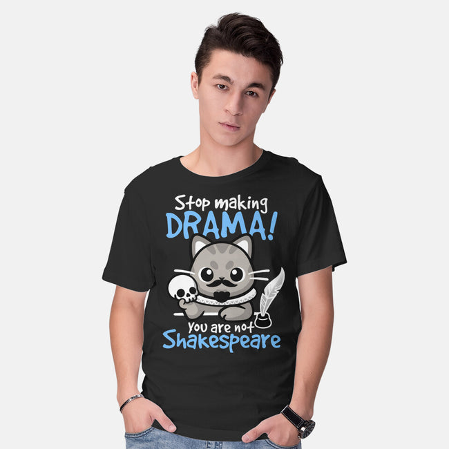 Shakespeare Cat Drama-Mens-Basic-Tee-NemiMakeit