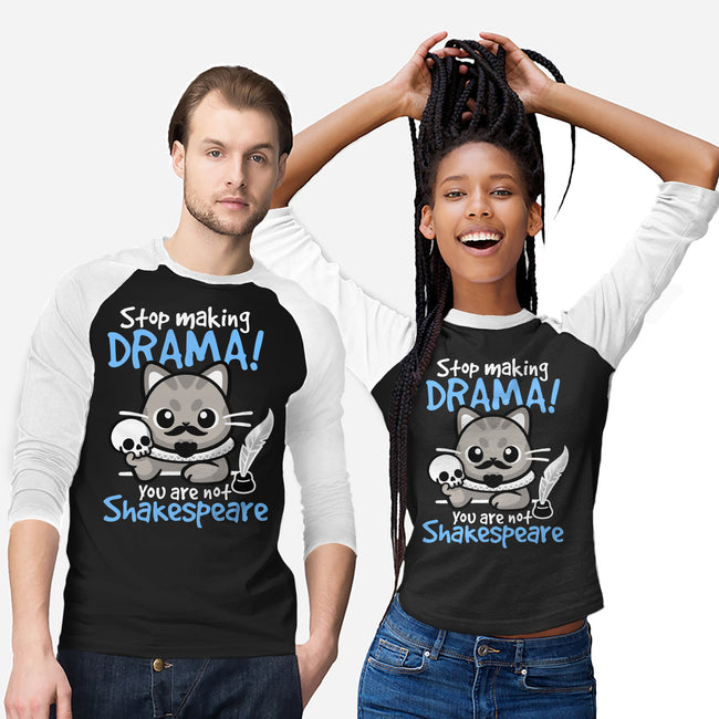 Shakespeare Cat Drama-Unisex-Baseball-Tee-NemiMakeit