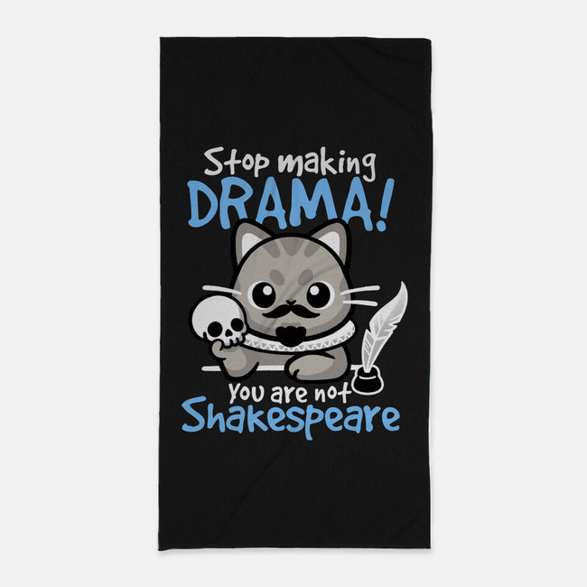 Shakespeare Cat Drama-None-Beach-Towel-NemiMakeit