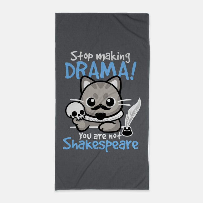 Shakespeare Cat Drama-None-Beach-Towel-NemiMakeit