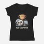 Nap Champion-Womens-V-Neck-Tee-koalastudio