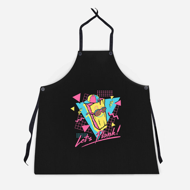 Let's Plank-Unisex-Kitchen-Apron-demonigote