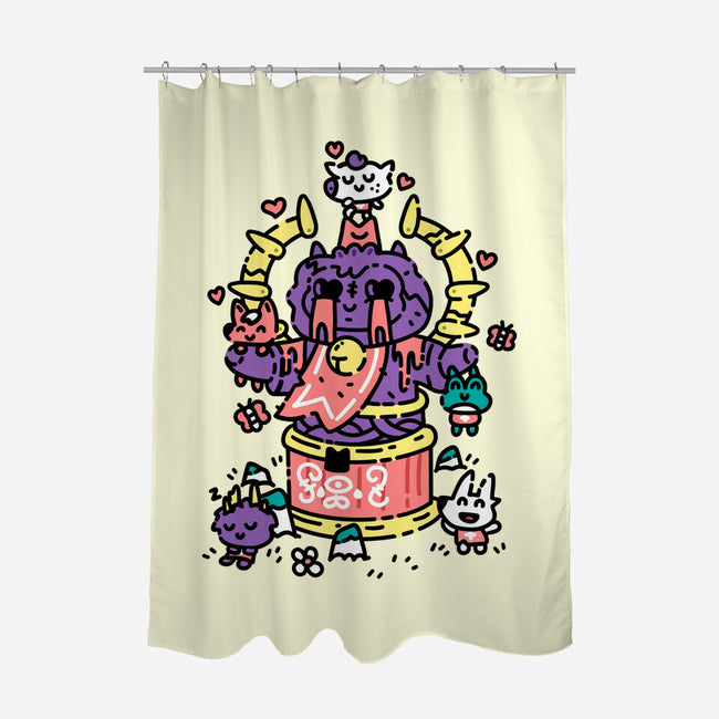 Little Cult Club-None-Polyester-Shower Curtain-demonigote