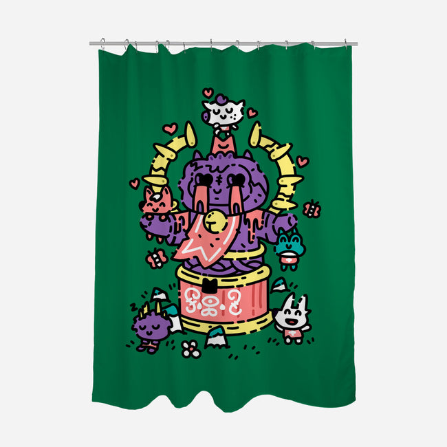 Little Cult Club-None-Polyester-Shower Curtain-demonigote