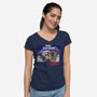 Super Toy Kart-Womens-V-Neck-Tee-dalethesk8er