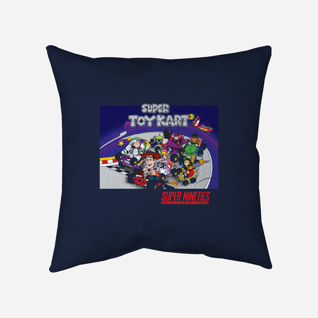 Super Toy Kart-None-Removable Cover-Throw Pillow-dalethesk8er