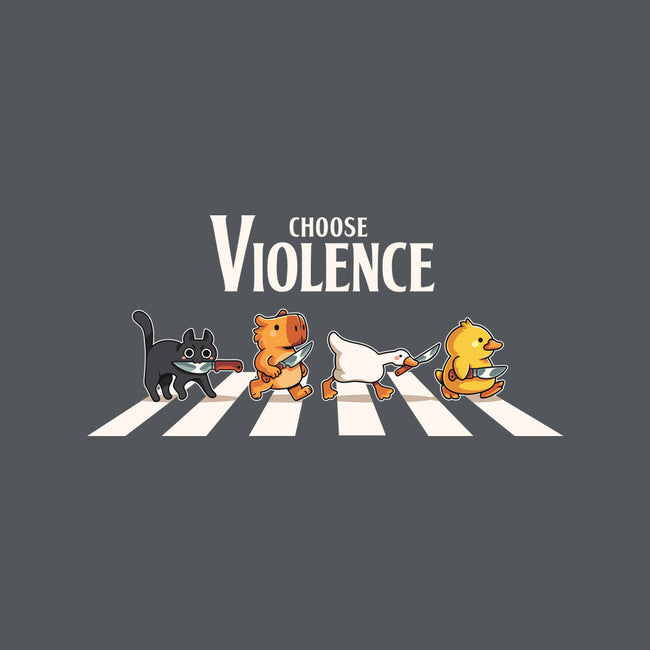 Choose Violence-Womens-V-Neck-Tee-2DFeer