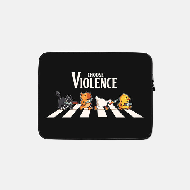 Choose Violence-None-Zippered-Laptop Sleeve-2DFeer