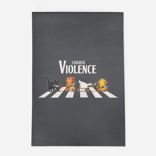 Choose Violence-None-Outdoor-Rug-2DFeer