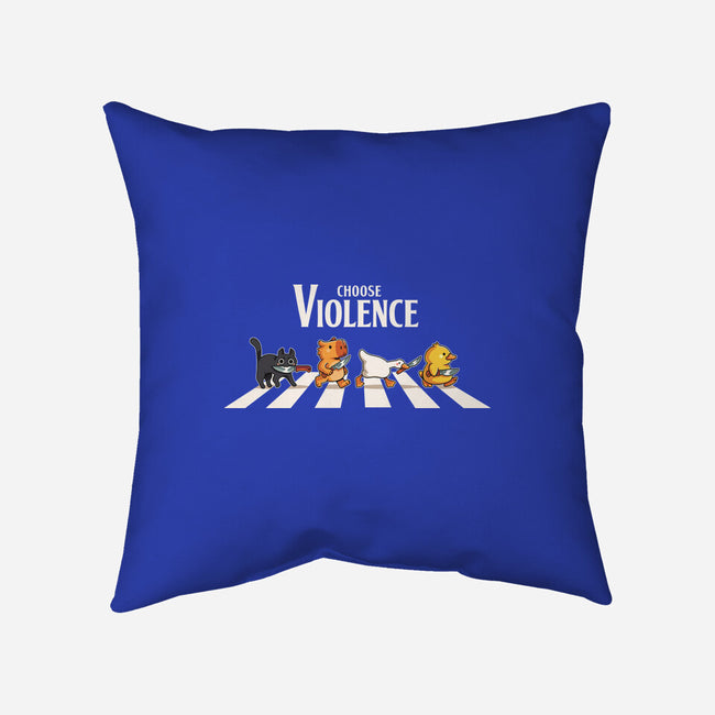 Choose Violence-None-Non-Removable Cover w Insert-Throw Pillow-2DFeer