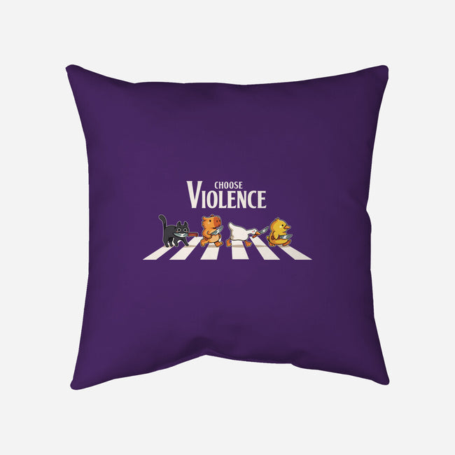 Choose Violence-None-Removable Cover w Insert-Throw Pillow-2DFeer