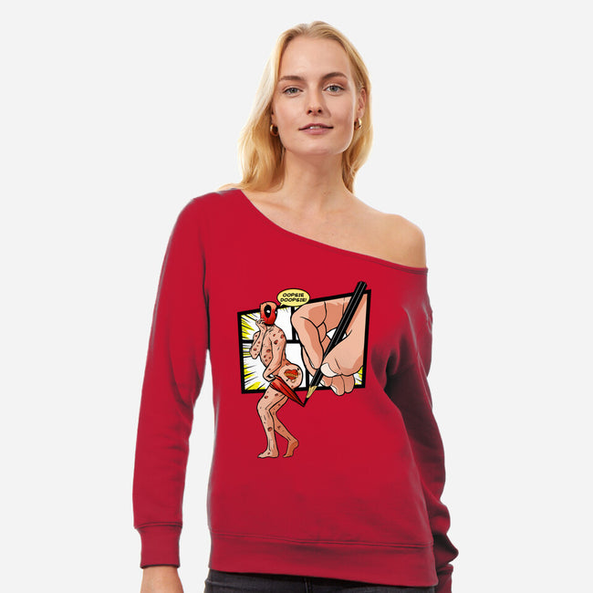 Cooperpole-Womens-Off Shoulder-Sweatshirt-demonigote