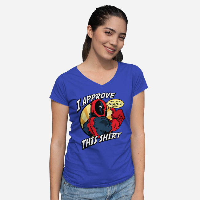 Super Cool Shirt-Womens-V-Neck-Tee-demonigote