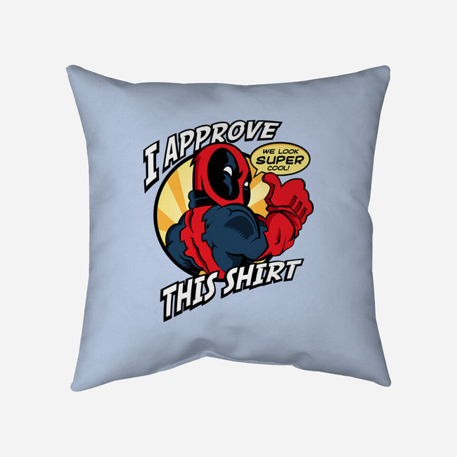 Super Cool Shirt-None-Non-Removable Cover w Insert-Throw Pillow-demonigote